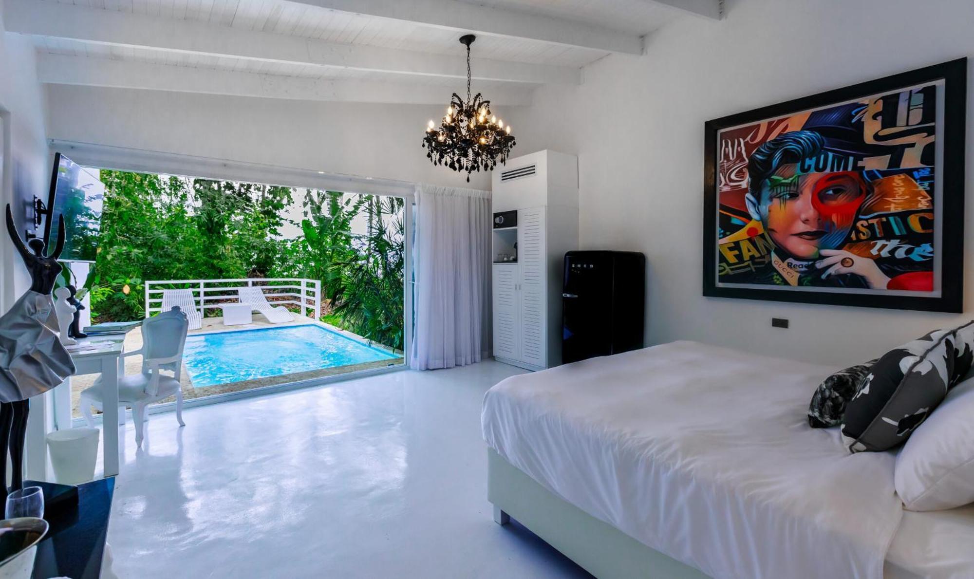 Le Cameleon Boutique Hotel Puerto Viejo de Talamanca Esterno foto A room at the Standard